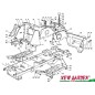 Exposed frame lawn tractor 98cm XD140 CASTELGARDEN STIGA spare parts 2002-13