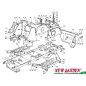 Exploded view lawn tractor frame 98cm XD150HD CASTELGARDEN STIGA spare parts