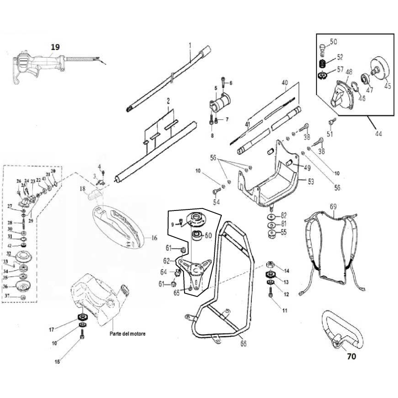 Trépied de base MGF AGR50K1330 d'origine
