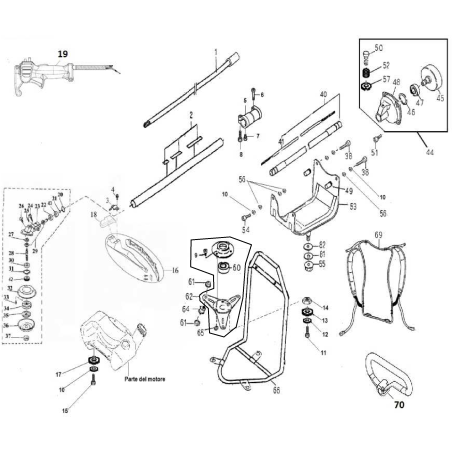 Trépied de base MGF AGR50K1330 d'origine | Newgardenstore.eu