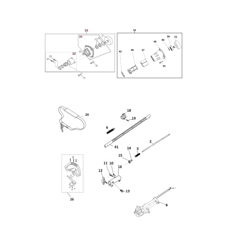 POIGNÉE AVANT . DM270K DM250H AGR2404001 ORIGINAL MGF