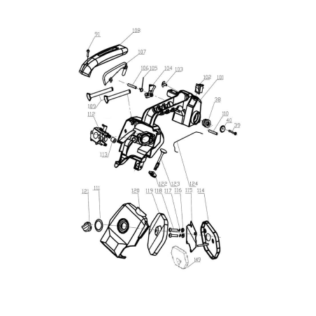 Safety lever AGR4503040 ORIGINAL MGF | Newgardenstore.eu
