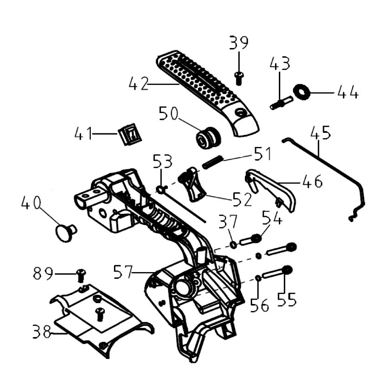 Upper handle AGR2640550 ORIGINAL MGF