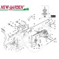 Exploded view 66cm transmission XE966HDB B&S950 F966H lawn tractor mower CASTELGARDEN