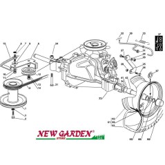 Exposed transmission 72cm F125H lawn tractor CASTELGARDEN 2002-13