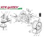 Exploded view transmission 72 cm XF130HD lawn tractor CASTELGARDEN 2002-13