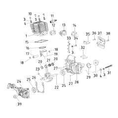 Piston ring AGR4101230 ORIGINAL MGF | Newgardenstore.eu