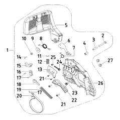 Protector de cadena AGR4100130 ORIGINAL MGF