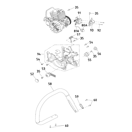Protezione molla AGR4100550 ORIGINALE MGF | Newgardenstore.eu