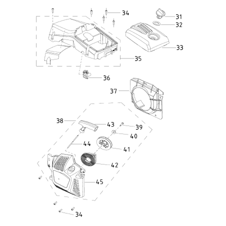 Tapa de cilindro ORIGINAL MGF AGR5000200 | Newgardenstore.eu