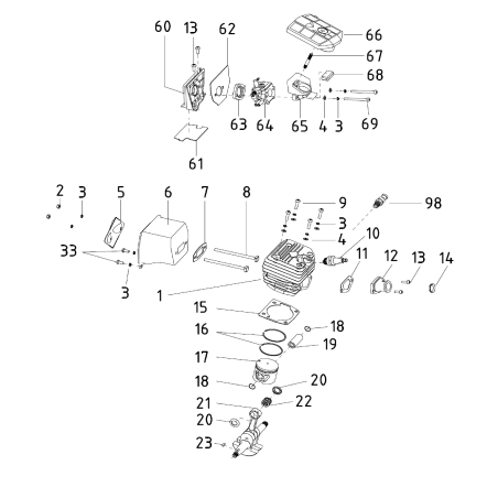 Brida de carburador original MGF AGR5001140 | Newgardenstore.eu
