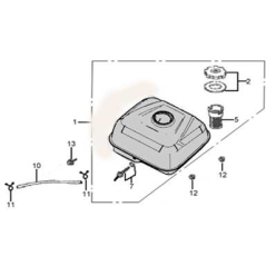Tuyau de carburant AGR8210690 ORIGINAL MGF