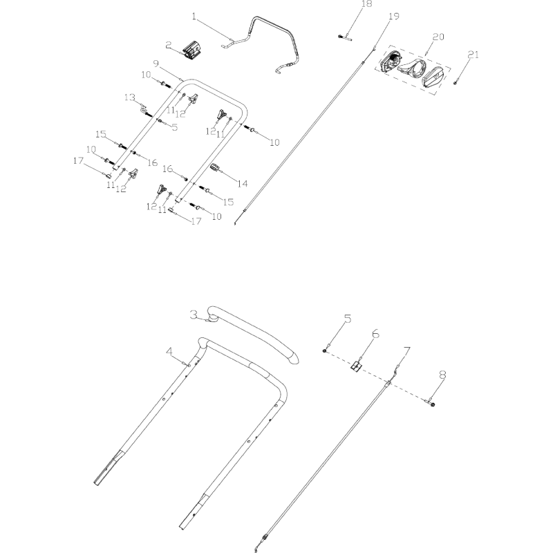 Lower handle AGR8201210 ORIGINAL MGF