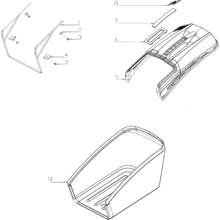 Perfil de cesta AGR8201490 ORIGINAL MGF | Newgardenstore.eu