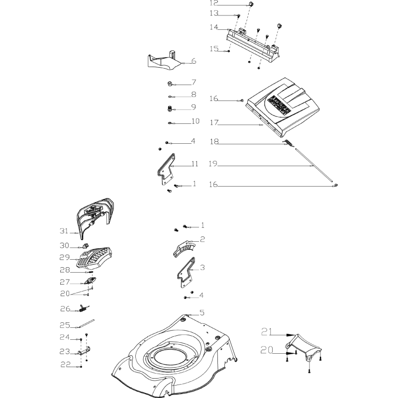 Heckabweiserhalterung AGR801081 ORIGINAL MGF
