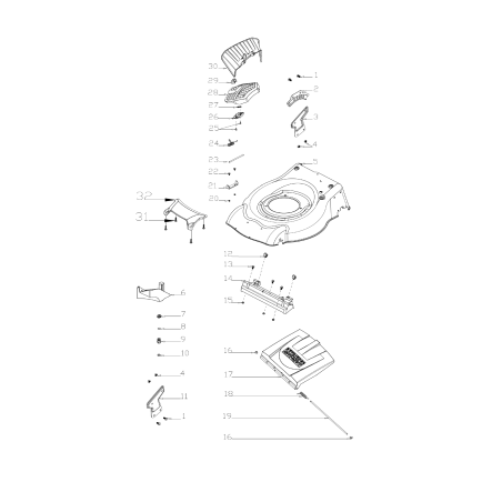Originaler MGF AGR8201700 seitlicher Auspuffabweiser | Newgardenstore.eu