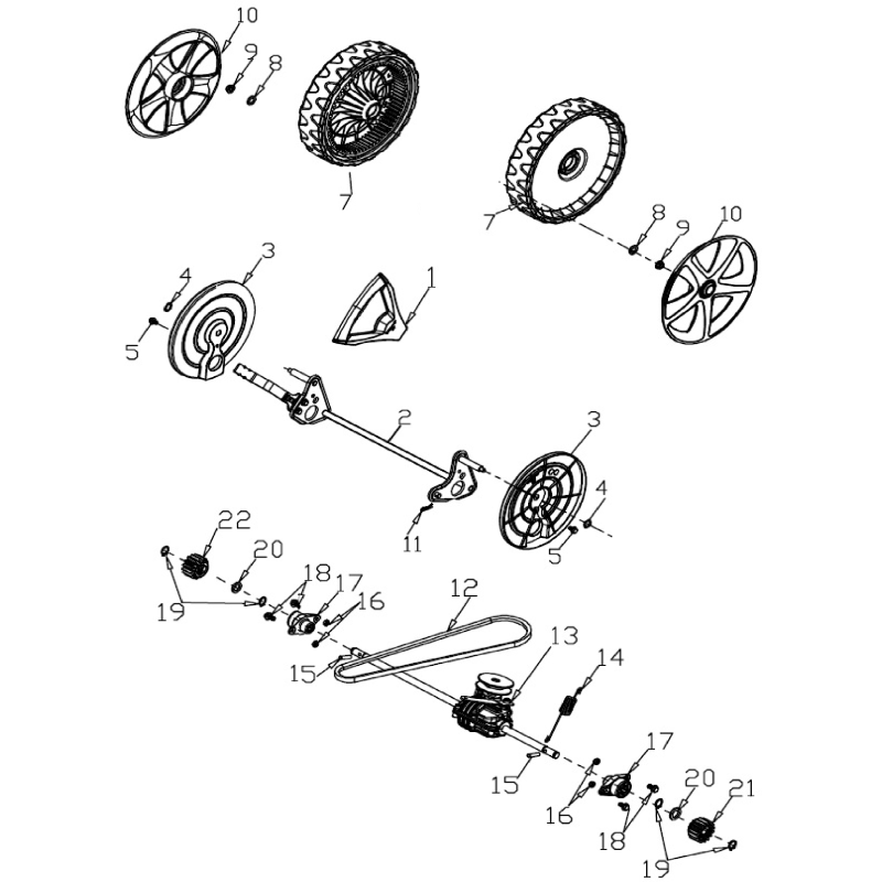 Rear axle AGR8203940 ORIGINAL MGF