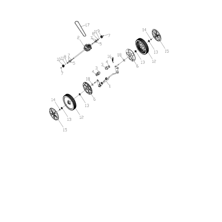 Manchon d'axe de roue arrière AGR8006300 ORIGINAL MGF | Newgardenstore.eu