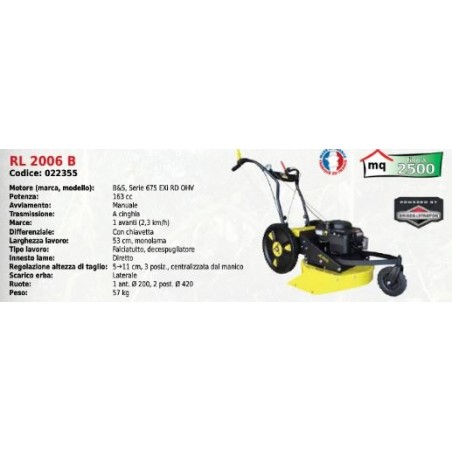 Faucheuse RL 2006 B 53 cm RL 2006 B 53 cm SERIE ROQUES ET LECOEUR avec moteur BRIGGS & STRATTON | Newgardenstore.eu