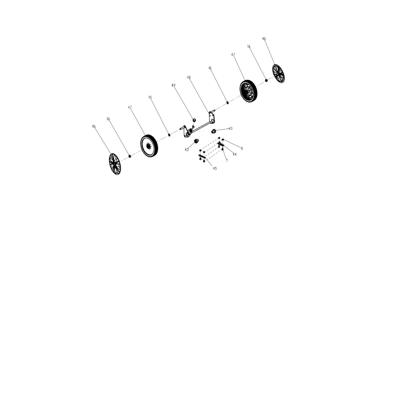 Hinterachse AGR8007070 ORIGINAL MGF