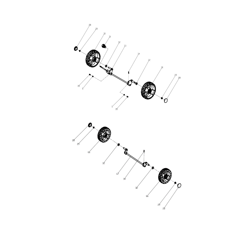 Roue avant 6" AGR8005740 ORIGINALE MGF