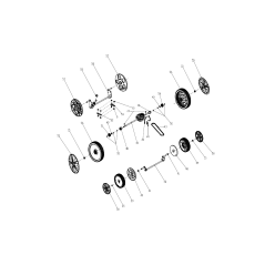 RUOTA ANTERIORE.7" C/CUSCINETTO . S461VHY-T8 2020 AGR8007380 ORIGINALE MGF | Newgardenstore.eu