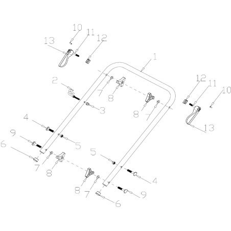 Palanca ORIGINAL MGF AGR8206070 | Newgardenstore.eu