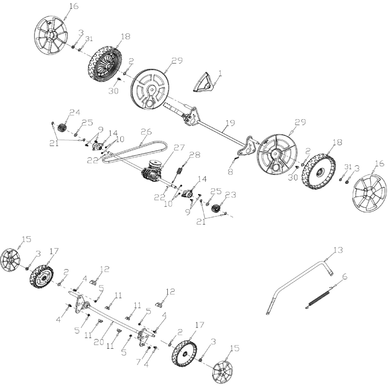 Height adjustable handle AGR8206130 ORIGINAL MGF