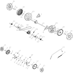 7" Front Wheel AGR8206160 ORIGINAL MGF | Newgardenstore.eu