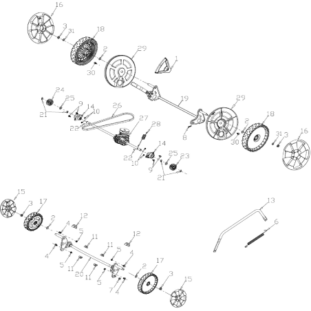 8" Front Wheel AGR8206330 ORIGINAL MGF | Newgardenstore.eu