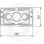 Fanale a led funzione anabbagliante/abbagliante/luce marcia diurna/luce posizione