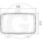 Fanale a led funzione anabbagliante/abbagliante/luce marcia diurna/luce posizione