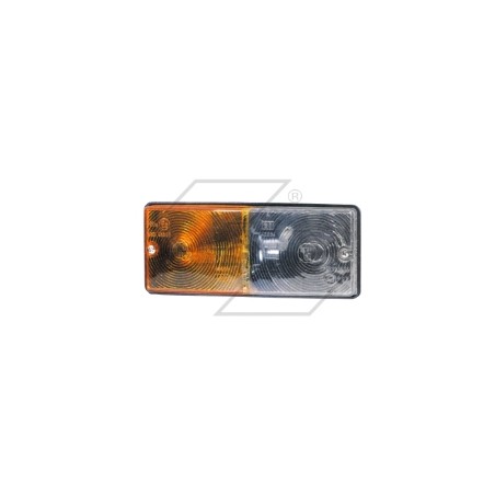 Fanale anteriore a 2 luci per trattore agricolo motocoltivatore 155x60x60 mm | Newgardenstore.eu