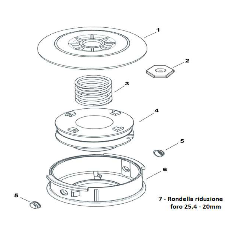 Couvercle supérieur pour insert FG499411-0806 ORIGINAL MGF