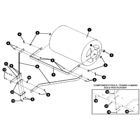 Manillar AGR3265GY ORIGINAL MGF | Newgardenstore.eu