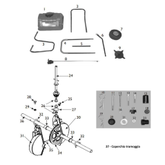 Rear crankcase AGR2976 ORIGINAL MGF | Newgardenstore.eu