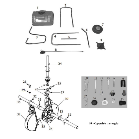 Original MGF AGR2975 front crankcase | Newgardenstore.eu