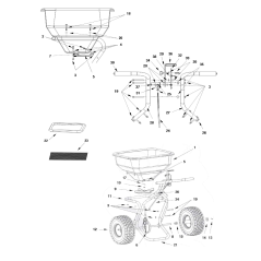 Tige d'ouverture coulissante d'origine MGF AGR6555GV | Newgardenstore.eu