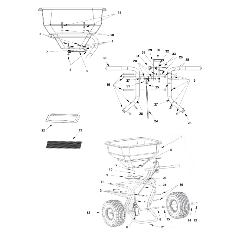 Levier de commande coulissant MGF AGR6524B d'origine