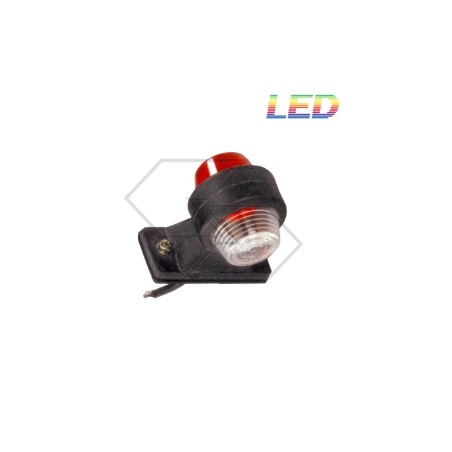 Feu de gabarit à led pour tracteur agricole blanc rouge 12 24 Volt | Newgardenstore.eu