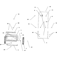 Boulon MGF d'origine AGR1408, 1/4 po x 1-3/4 po