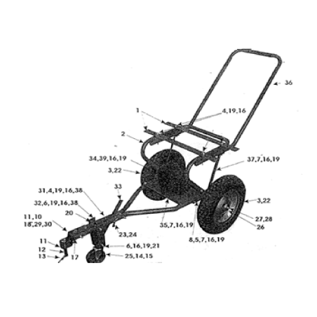 Original MGF AGR5157GY rudder | Newgardenstore.eu