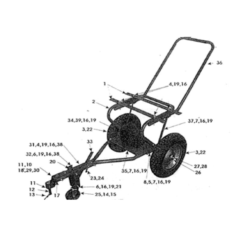 Leva sollevamento ruota AGR5159GY ORIGINALE MGF