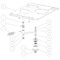 Arbre de poulie de tension de couteau ORIGINAL OREC O0207-43100