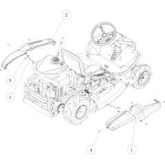 Side cover (white) left (OR) O0310-75400 ORIGINAL OREC | Newgardenstore.eu