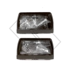 Number plate light WITHOUT LAMP for agricultural tractor set of 2 lights