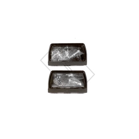 Number plate light WITHOUT LAMP for agricultural tractor set of 2 lights | Newgardenstore.eu