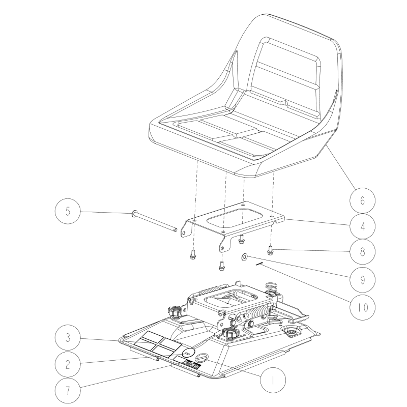 Seat receiving pin CM O0244-22300 ORIGINAL OREC