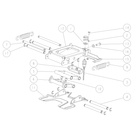 Enlace de asiento (B) CMP O0244-21500 ORIGINAL OREC | Newgardenstore.eu