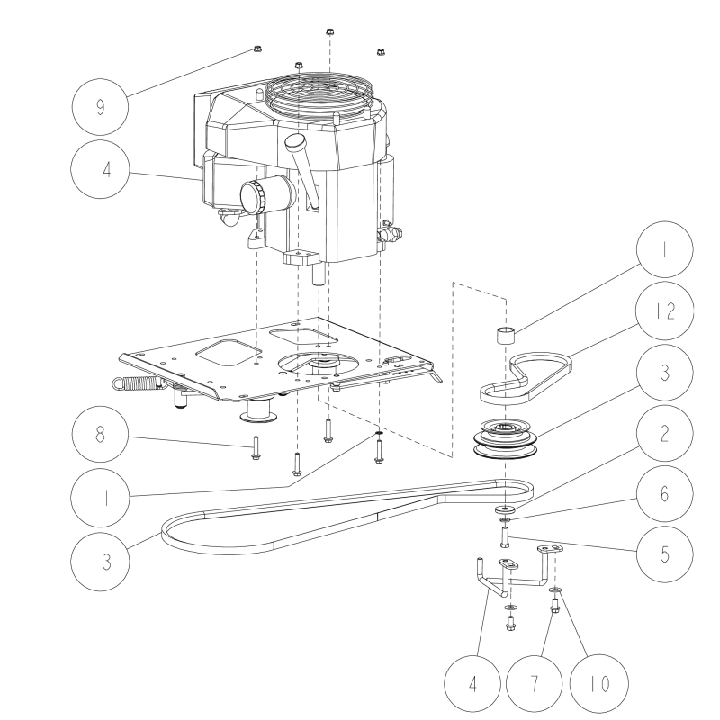 ORIGINAL OREC CMP O0207-41310 Portacuchillas para Cinturón (Motor)